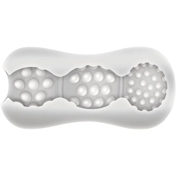 Adam & Eve Triple Chamber Ball Drainer - Clear Masturbator Sleeve — image 5 of 7