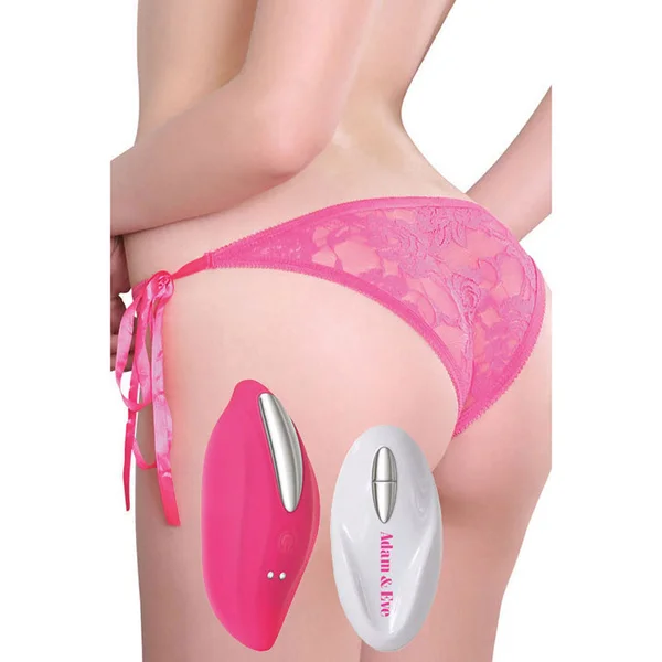 Adam & Eve Eve's Rechargeable Vibrating Panty With Remote - Pink Vibrating Panty with Remote Control — image 3 of 7