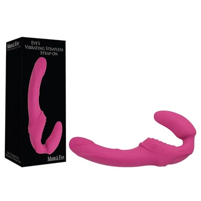 adam eve eves vibrating strapless strap on pink 22 cm 875 usb rechargeable strapless strap on