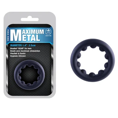 maximum metal black 35 mm cock ring