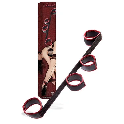adam eve scarlet couture spreader bar blackred restraint