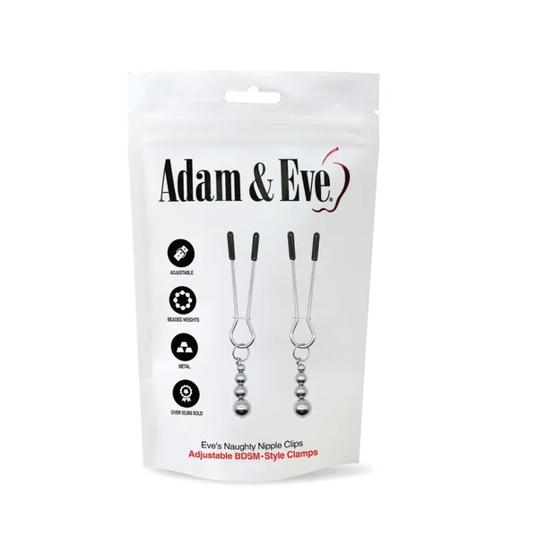 Adam & Eve Eve's Naughty Nipple Clips - Set of 2 — image 4 of 4