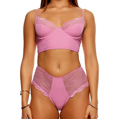 forplay off duty longline bra panty 2 piece set