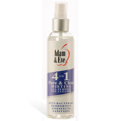 adam eve 4 in 1 pure clean misting all purpose toy cleaner 118 ml bottle