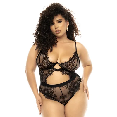 mapale by espiral lyrebird eyelash lace underwire bodysuit
