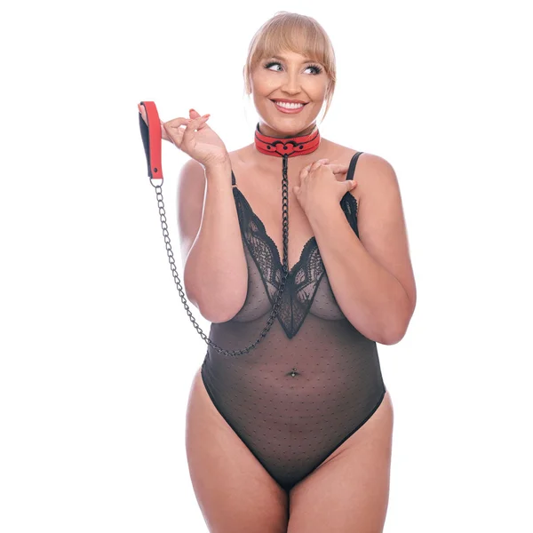 Sex & Mischief Amor Collar and Leash - Red Restraint — image 2 of 9