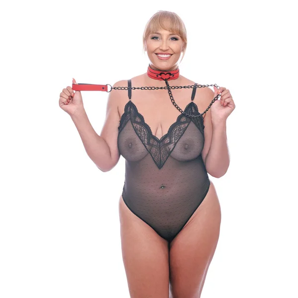 Sex & Mischief Amor Collar and Leash - Red Restraint — image 7 of 9