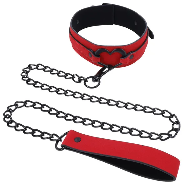 Sex & Mischief Amor Collar and Leash - Red Restraint — image 3 of 9