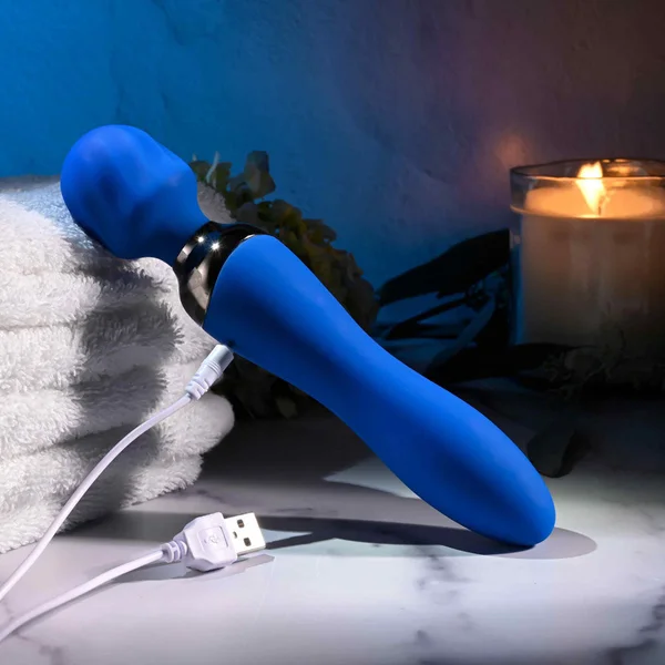 Selopa BLUE BELLE - Blue USB Rechargeable 20 cm Massage Wand — image 8 of 8