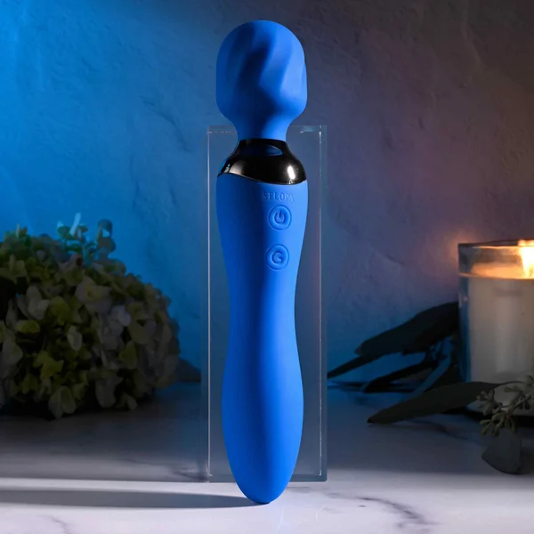 Selopa BLUE BELLE - Blue USB Rechargeable 20 cm Massage Wand — image 2 of 8