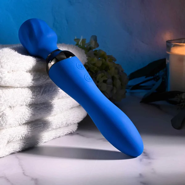 Selopa BLUE BELLE - Blue USB Rechargeable 20 cm Massage Wand — image 5 of 8