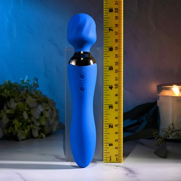 Selopa BLUE BELLE - Blue USB Rechargeable 20 cm Massage Wand — image 7 of 8