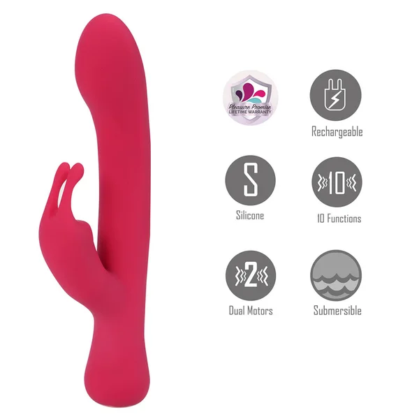 Maia ZARA - Red - Red 17.1 cm USB Rechargeable Rabbit Vibrator — image 2 of 5