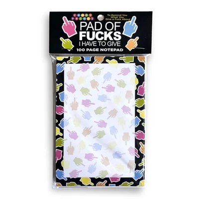 pad of fucks i have to give notepad novelty notepad 100 pages