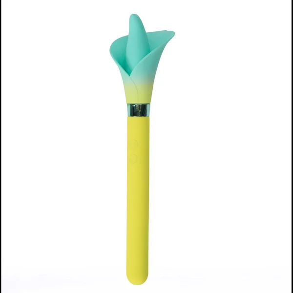 Maia VALA - Yellow - Yellow/Green 22.2 cm USB Rechargeable Flower Vibrator — image 4 of 6