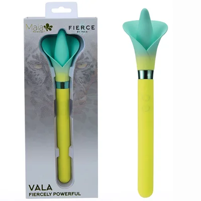 maia vala yellow yellowgreen 222 cm usb rechargeable flower vibrator
