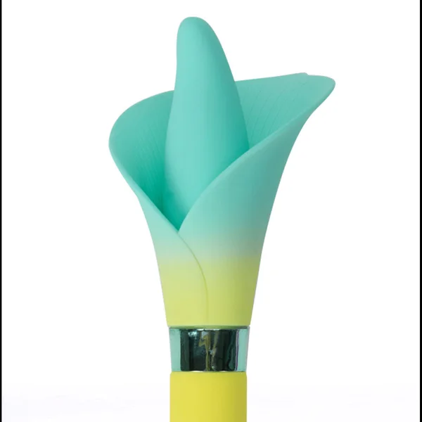 Maia VALA - Yellow - Yellow/Green 22.2 cm USB Rechargeable Flower Vibrator — image 3 of 6