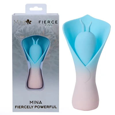maia mina blue bluepink usb rechargeable fluttering flower stimulator