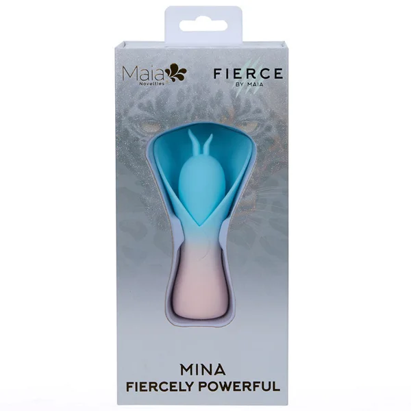 Maia MINA - Blue - Blue/Pink USB Rechargeable Fluttering Flower Stimulator — image 5 of 5