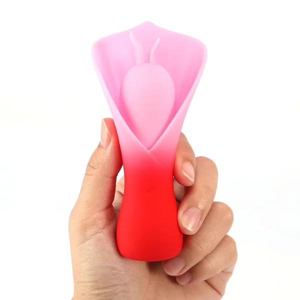 Maia MINA - Red - Red/Pink USB Rechargeable Fluttering Flower Stimulator — image 2 of 5