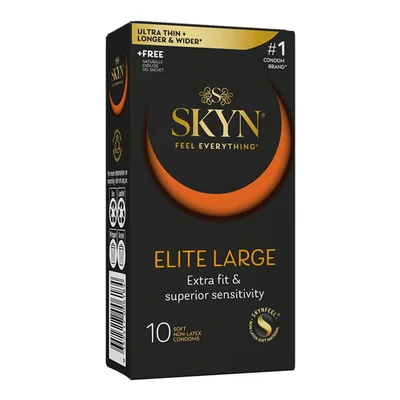 skyn elite large 10 pack non latex condoms