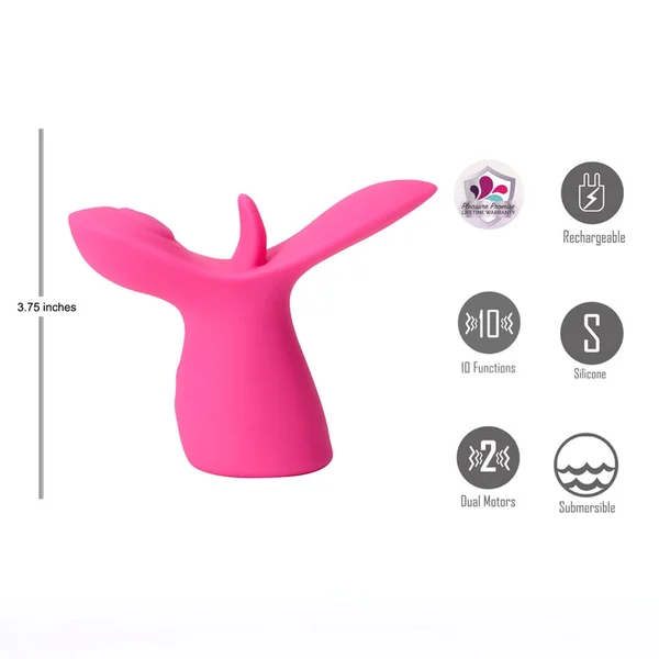 Maia OASIS - Pink - Pink USB Rechargeable Dual Motor Licking & Thumping Stimulator — image 4 of 5