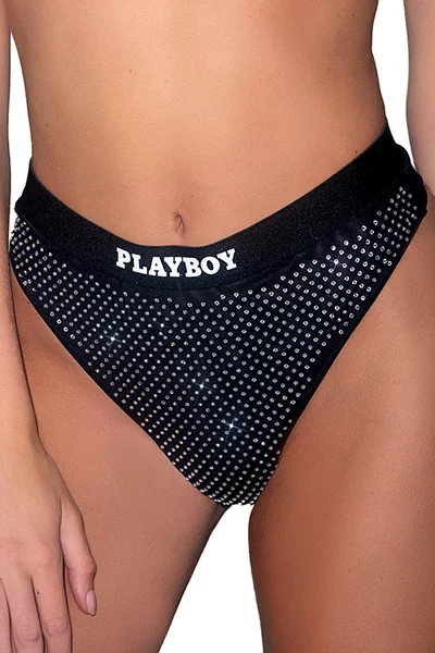 Playboy Lingerie Disco Fever Rhinestone 2 Piece Bra & Thong Set — image 6 of 6