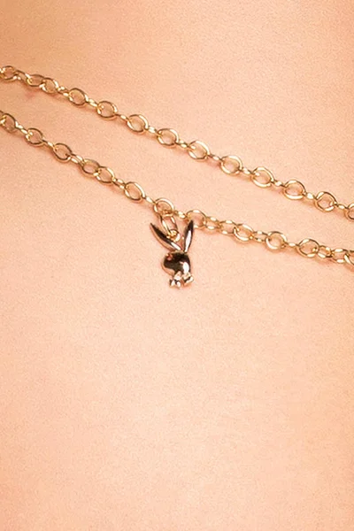 Playboy Lingerie Charm X Rated Open Cup Teddy with Playboy Chain Detail — image 3 of 5