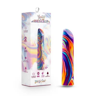limited addiction psyche power vibe rainbow 102 cm usb rechargeable bulet