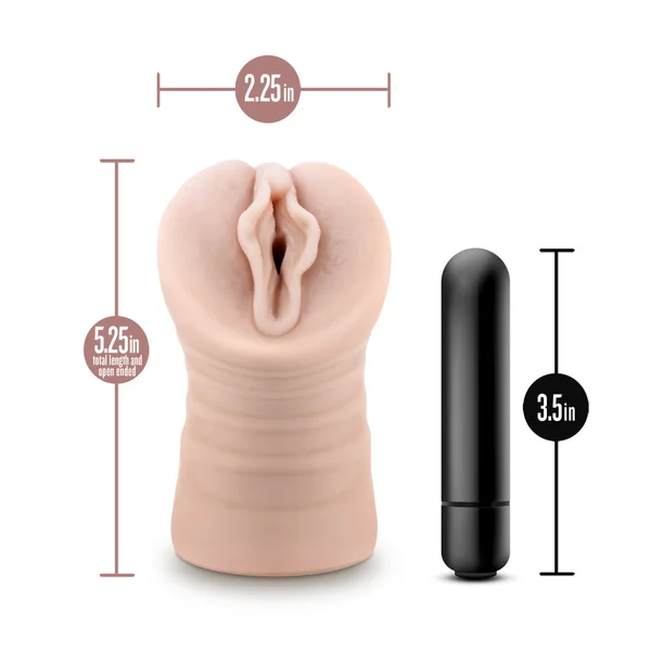 EnLust - Destini - Flesh Vibrating Vagina Stroker — image 8 of 8