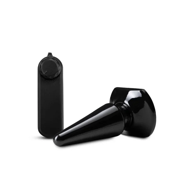 Anal Adventures Basic Vibrating Anal Pleaser - Black 10.1 cm Vibrating Butt Plug — image 5 of 6