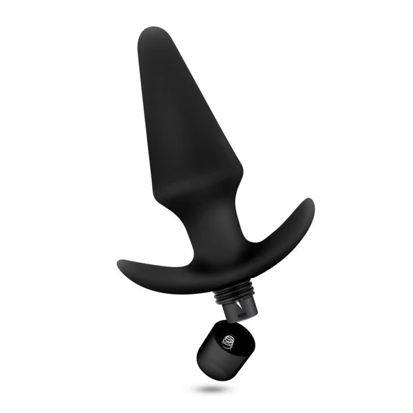 Anal Adventures Platinum Vibrating Plug - Black 12.7 cm (5'') Vibrating Butt Plug — image 9 of 9