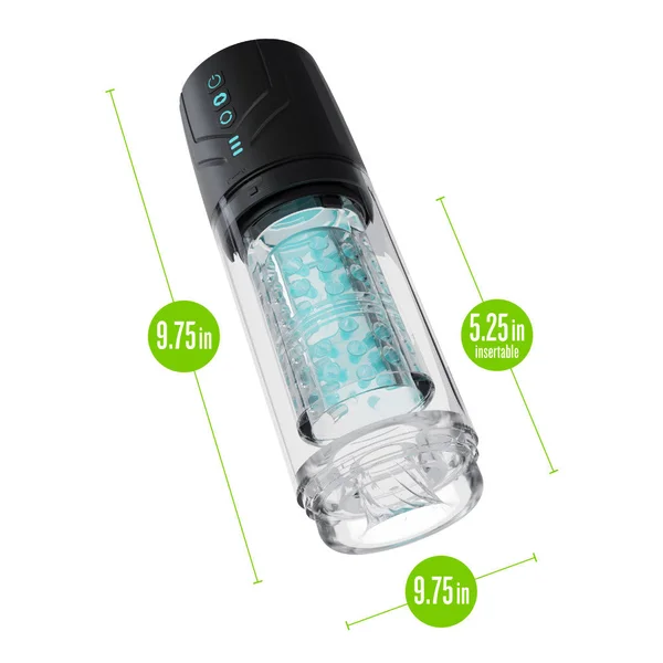 M For Men - Whirlwind Pro - Clear USB Rechargeable Rotating & Sucking Auto Stroker — image 9 of 9