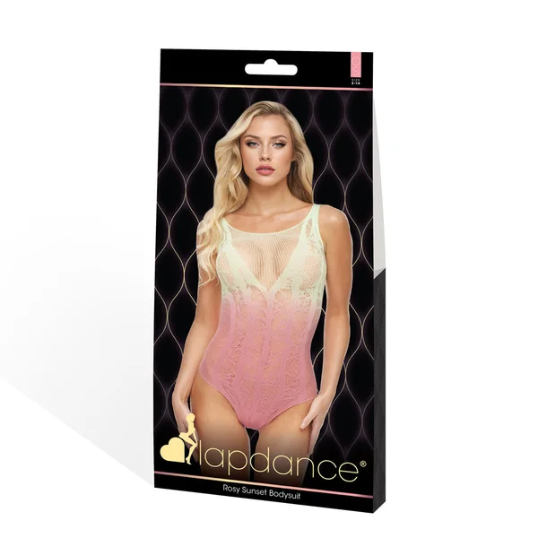 LAPDANCE Rosy Sunset Bodysuit - Cream/Rose - One Size — image 3 of 3