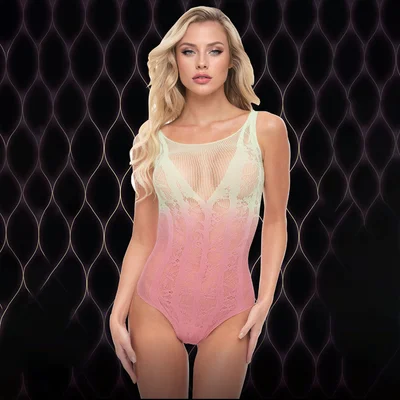 lapdance rosy sunset bodysuit creamrose one size