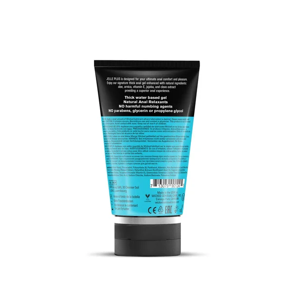 Wicked Jelle Plus - Relaxing Water Based Anal Lubricant - 120 ml Bottle — image 2 of 2