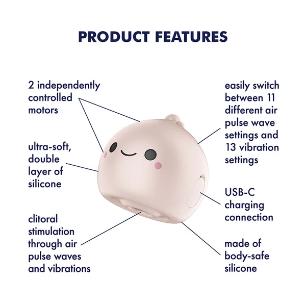 Satisfyer Mochi - Beige - Beige USB Rechargeable Air Pulse Stimulator — image 2 of 7