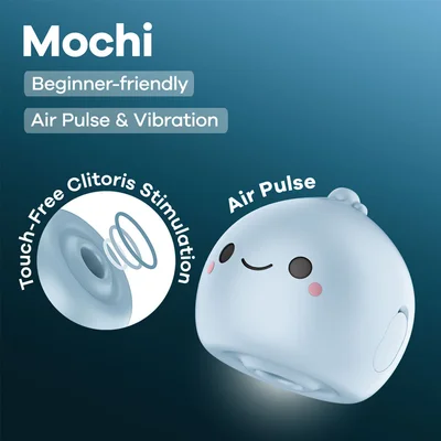 satisfyer mochi frost blue frost blue usb rechargeable air pulse stimulator