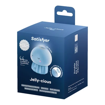 satisfyer jelly cious blue usb rechargeable air pulse stimulator