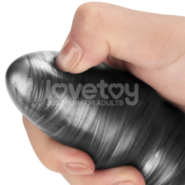 King Sized Vibrating Vibrax Slider - Grey 32.3 cm (12.5'') USB Rechargeable Vibrating Dildo — image 5 of 9