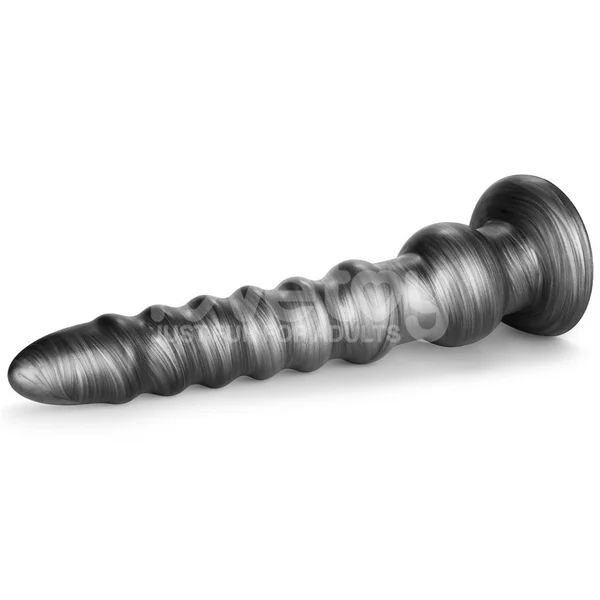 King Sized Vibrating Vibrax Slider - Grey 32.3 cm (12.5'') USB Rechargeable Vibrating Dildo — image 6 of 9