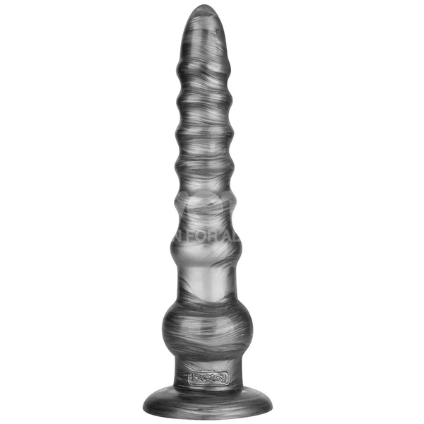 King Sized Vibrating Vibrax Slider - Grey 32.3 cm (12.5'') USB Rechargeable Vibrating Dildo — image 3 of 9