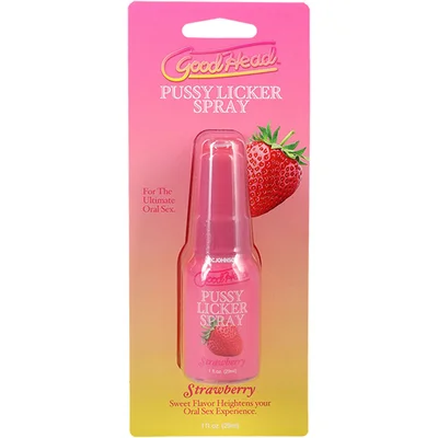 goodhead pussy licker spray strawberry strawberry flavoured spray 29 ml bottle