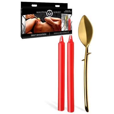 master series drip sensation spoon candle wax play set