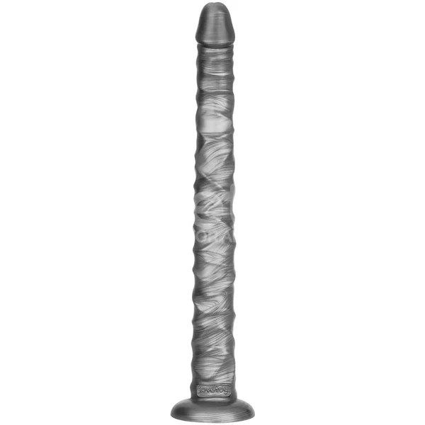 King Sized Vibrating Vibrax Slider - Grey 40.8 cm (16'') USB Rechargeable Vibrating Dildo — image 3 of 9
