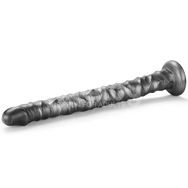 King Sized Vibrating Vibrax Slider - Grey 40.8 cm (16'') USB Rechargeable Vibrating Dildo — image 6 of 9