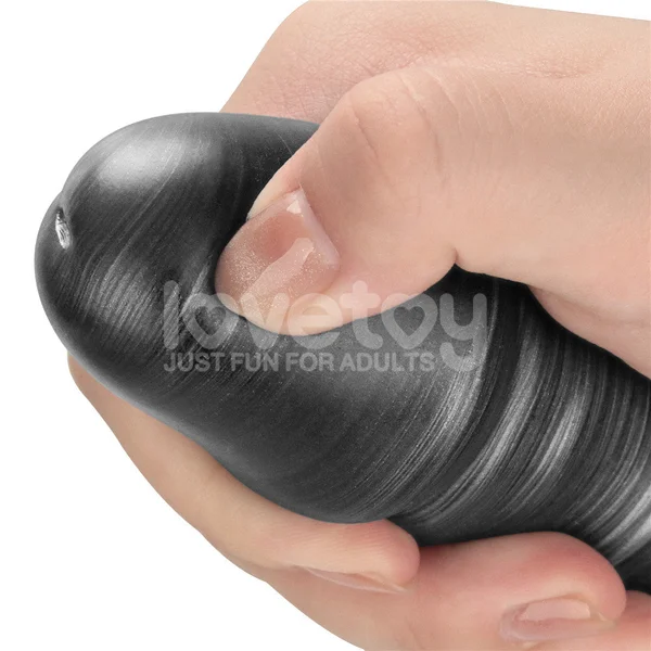 King Sized Vibrating Vibrax Slider - Grey 40.8 cm (16'') USB Rechargeable Vibrating Dildo — image 5 of 9