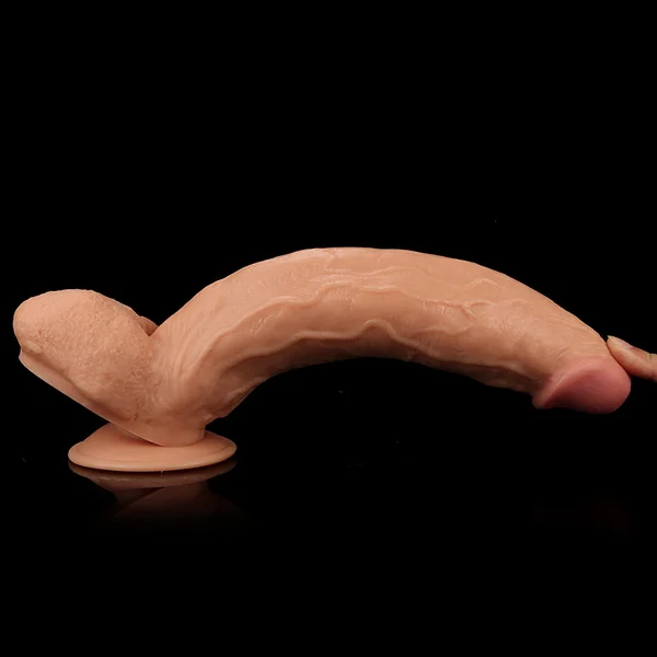 King Size 11'' Realistic Dildo - Flesh 29.5 cm Dong — image 4 of 9
