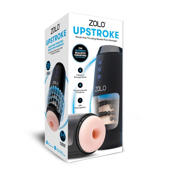 Zolo Upstroke - Flesh USB Rechargeable Auto Thrusting Masturbator — image 7 of 7