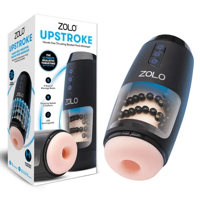 zolo upstroke flesh usb rechargeable auto thrusting masturbator